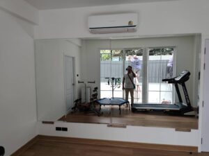 ชุดกระจกเงาบ้านอาคารคอนโดและผนังห้องน้ำ