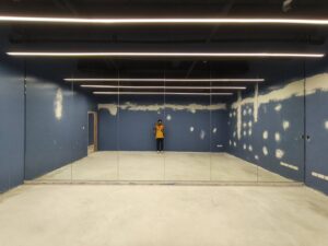 ชุดงานกระจกเงาสตูห้องซ้อมเต้น