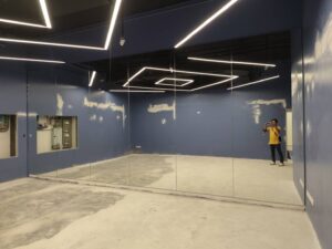 ชุดงานกระจกเงาสตูห้องซ้อมเต้น