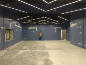 ชุดงานกระจกเงาสตูห้องซ้อมเต้น