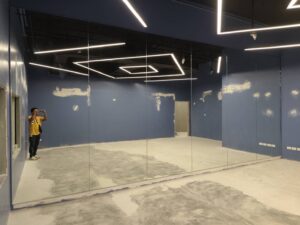 ชุดงานกระจกเงาสตูห้องซ้อมเต้น