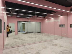 ชุดงานกระจกเงาสตูห้องซ้อมเต้น