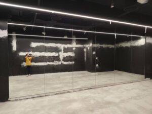 ชุดงานกระจกเงาสตูห้องซ้อมเต้น