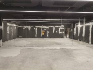 ชุดงานกระจกเงาสตูห้องซ้อมเต้น