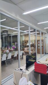 ชุดงานกั้นห้องกระจก